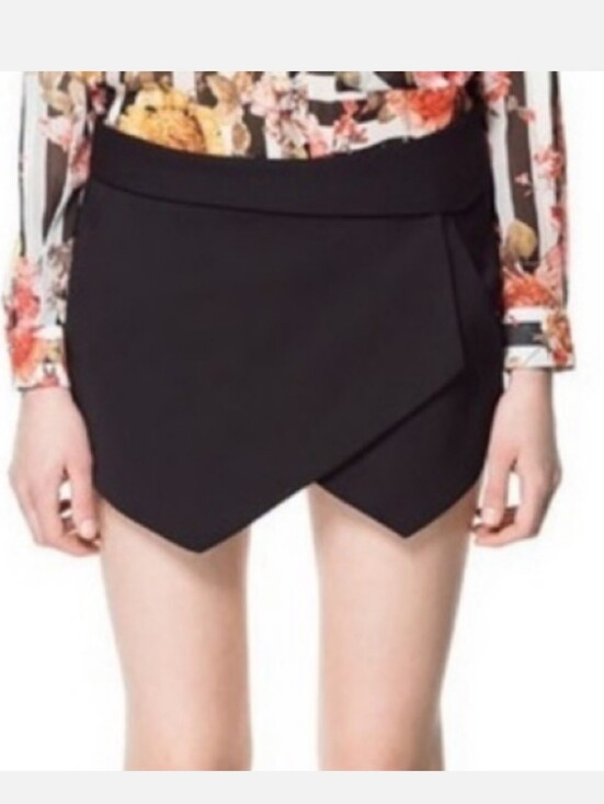 Zara Pants - Zara Basic Origami Skort, Size Small, Black
